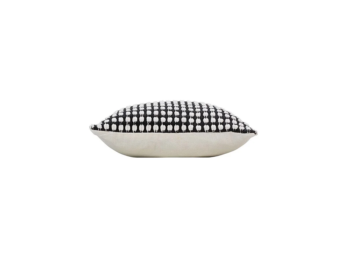 Housse de Coussin Déco "Greta" 40x40cm Noir
