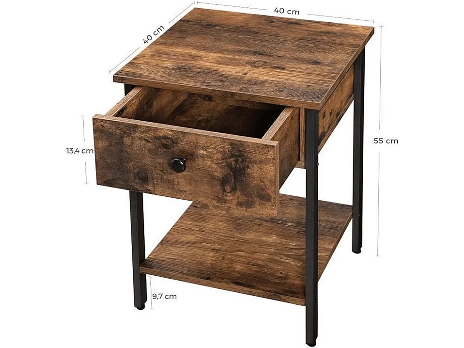 Table de chevet industrielle Joey