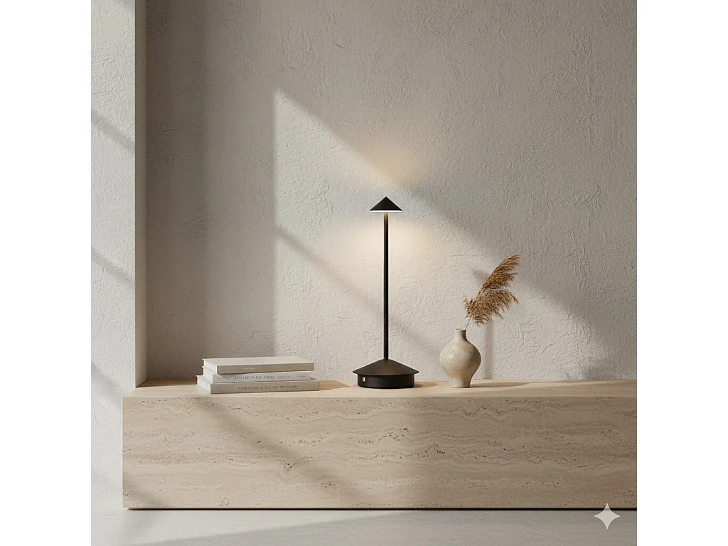 OMNIEXA Lampe de table Noir Glaudi