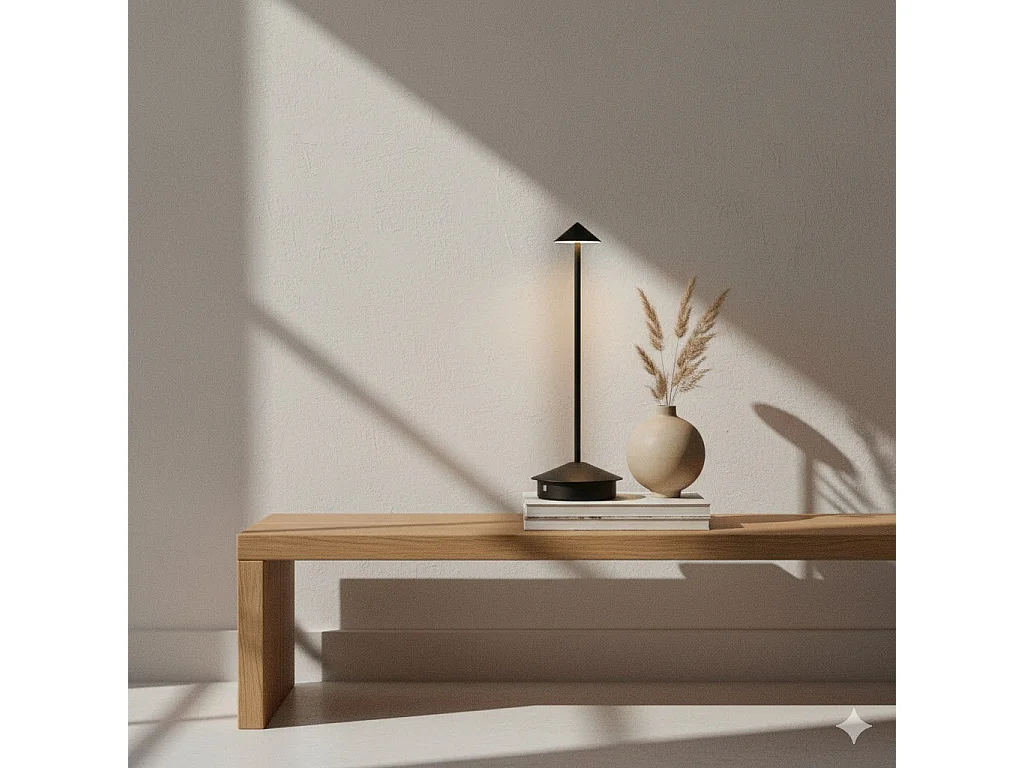 OMNIEXA Lampe de table Noir Glaudi