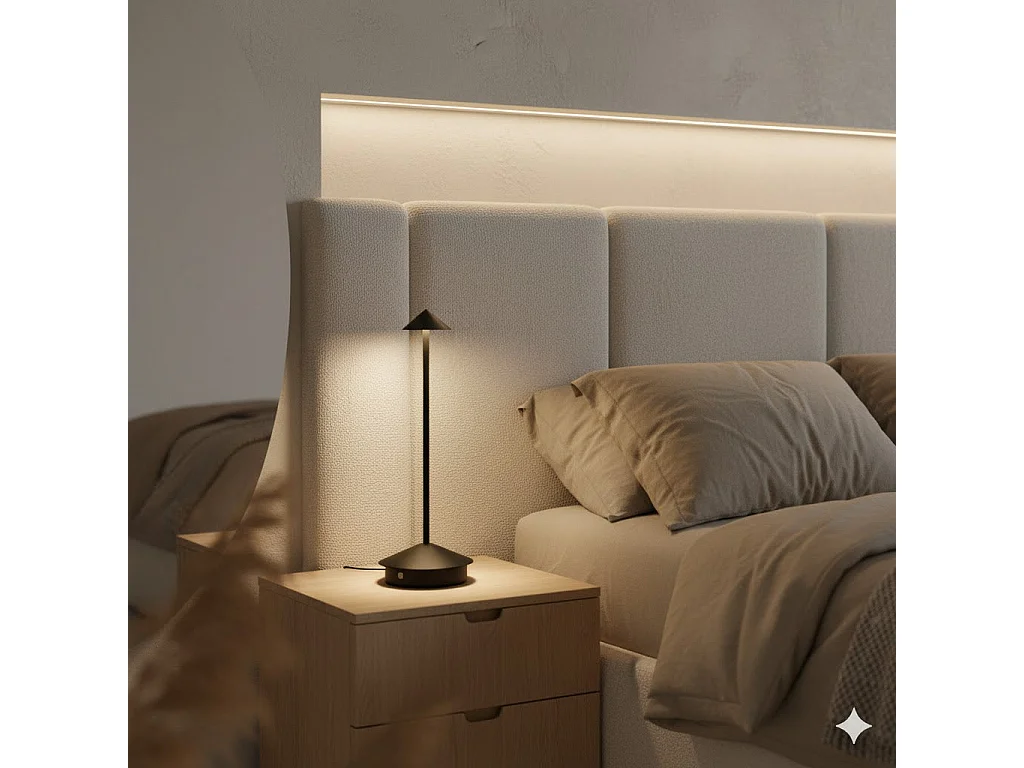 OMNIEXA Lampe de table Noir Glaudi