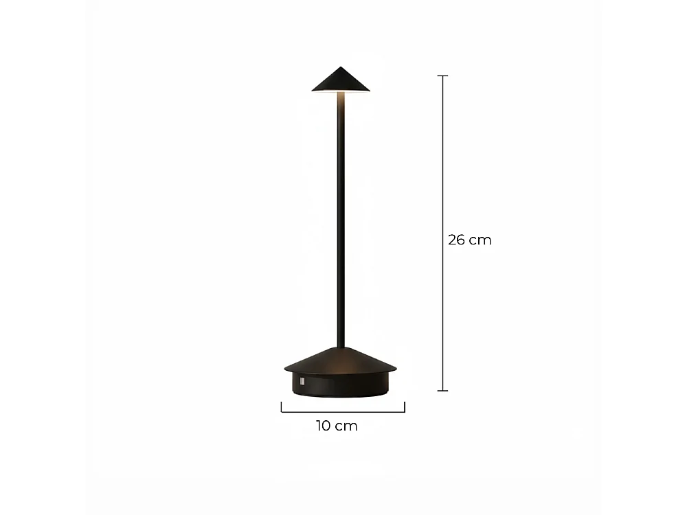 OMNIEXA Lampe de table Noir Glaudi