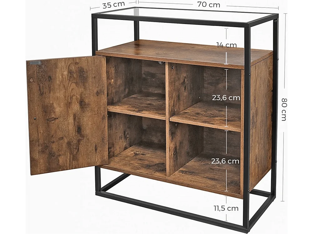 Table de chevet industrielle Amina