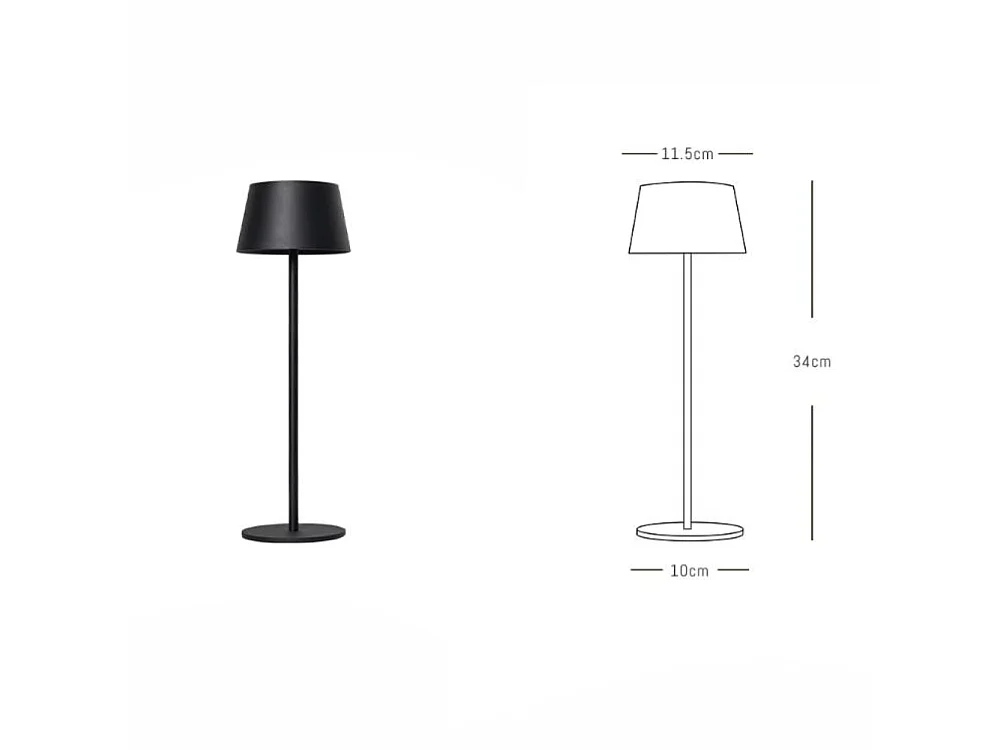 OMNIEXA Tafellamp Zwart Yago