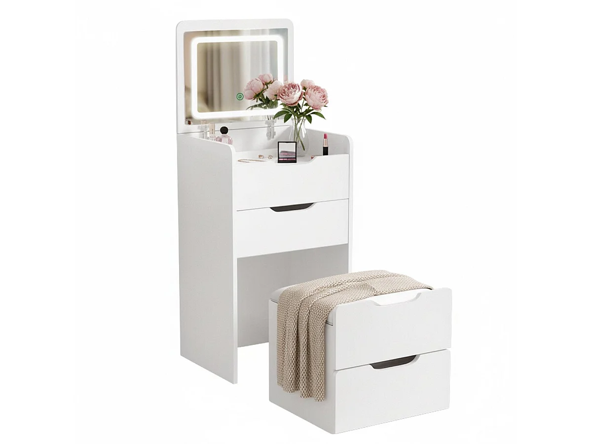 MAZAZU LED Kaptafel Wit Auralyn