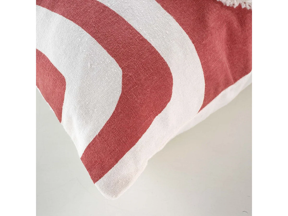 Housse de Coussin Déco "Mirade" 40x40cm Terracotta