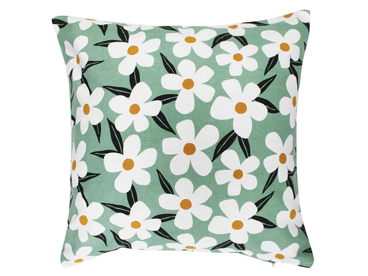 Housse de Coussin Imprimé "Darcy" 40x40cm Sauge