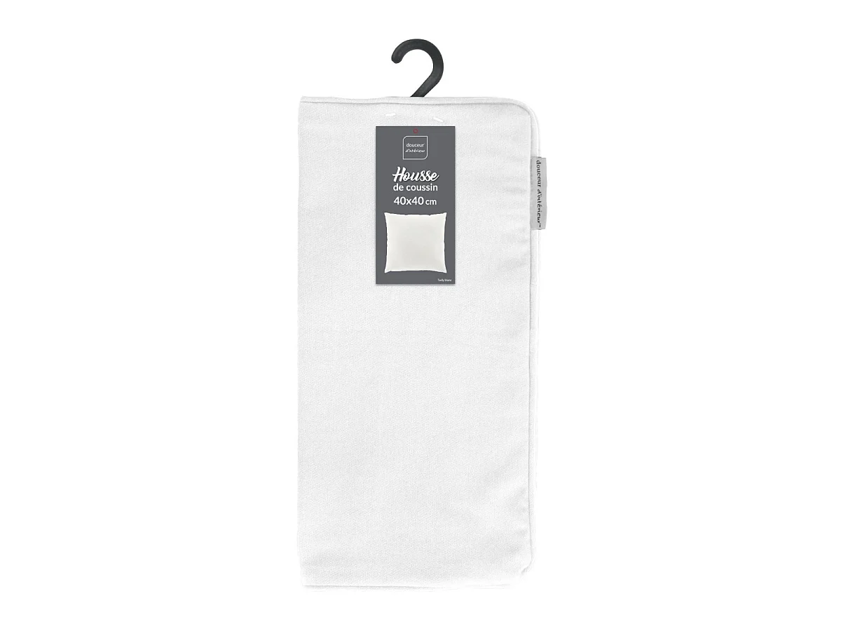 Housse de Coussin "Twily" 40x40cm Blanc