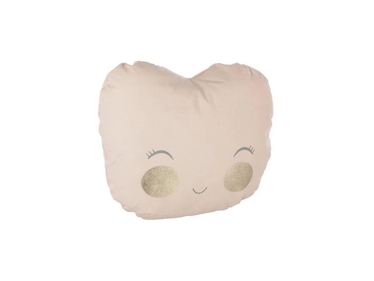 Coussin Déco "Pomme" 30x35cm Rose Pâle