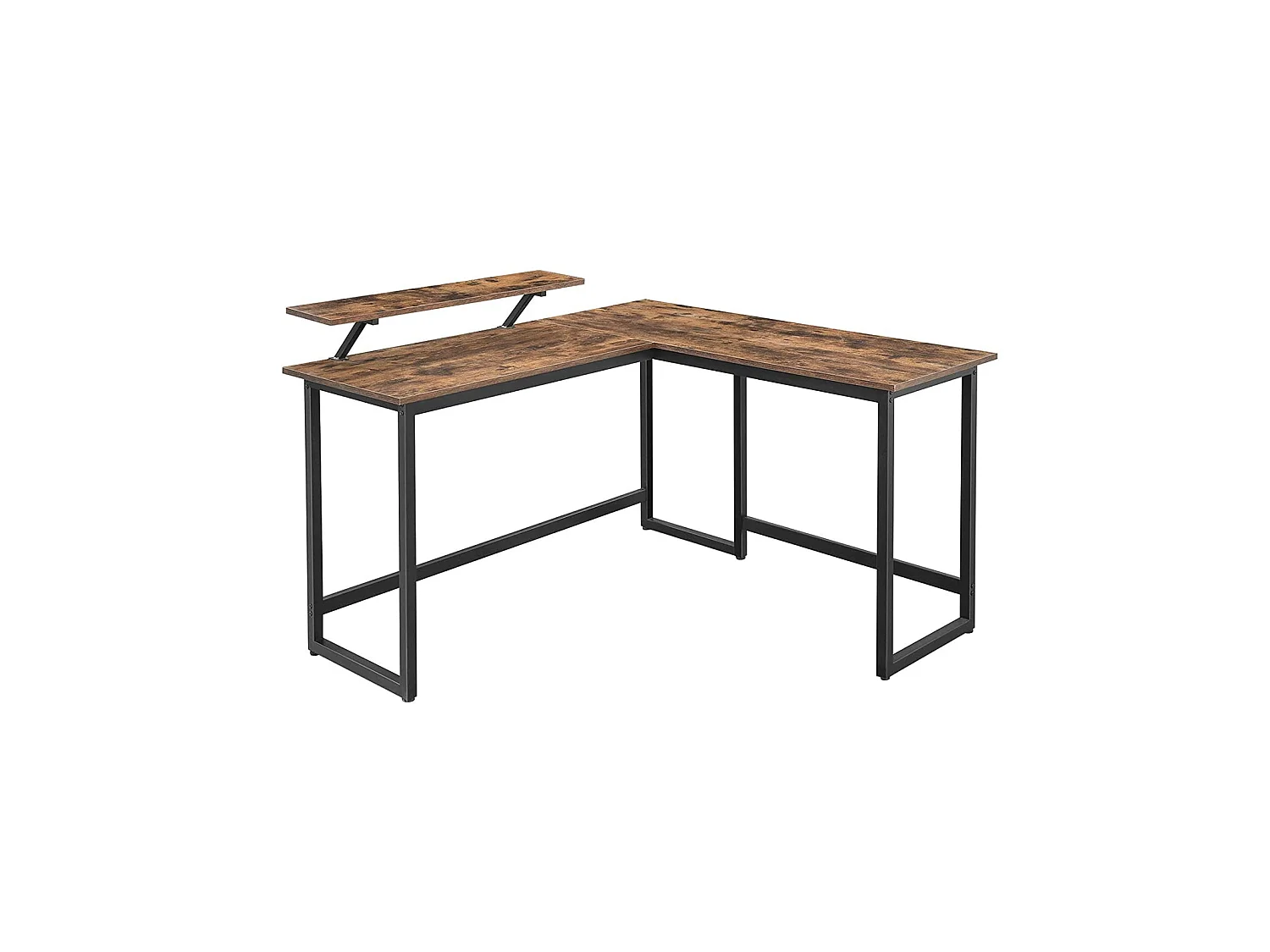 MAZAZU bureau d'angle marron Liora