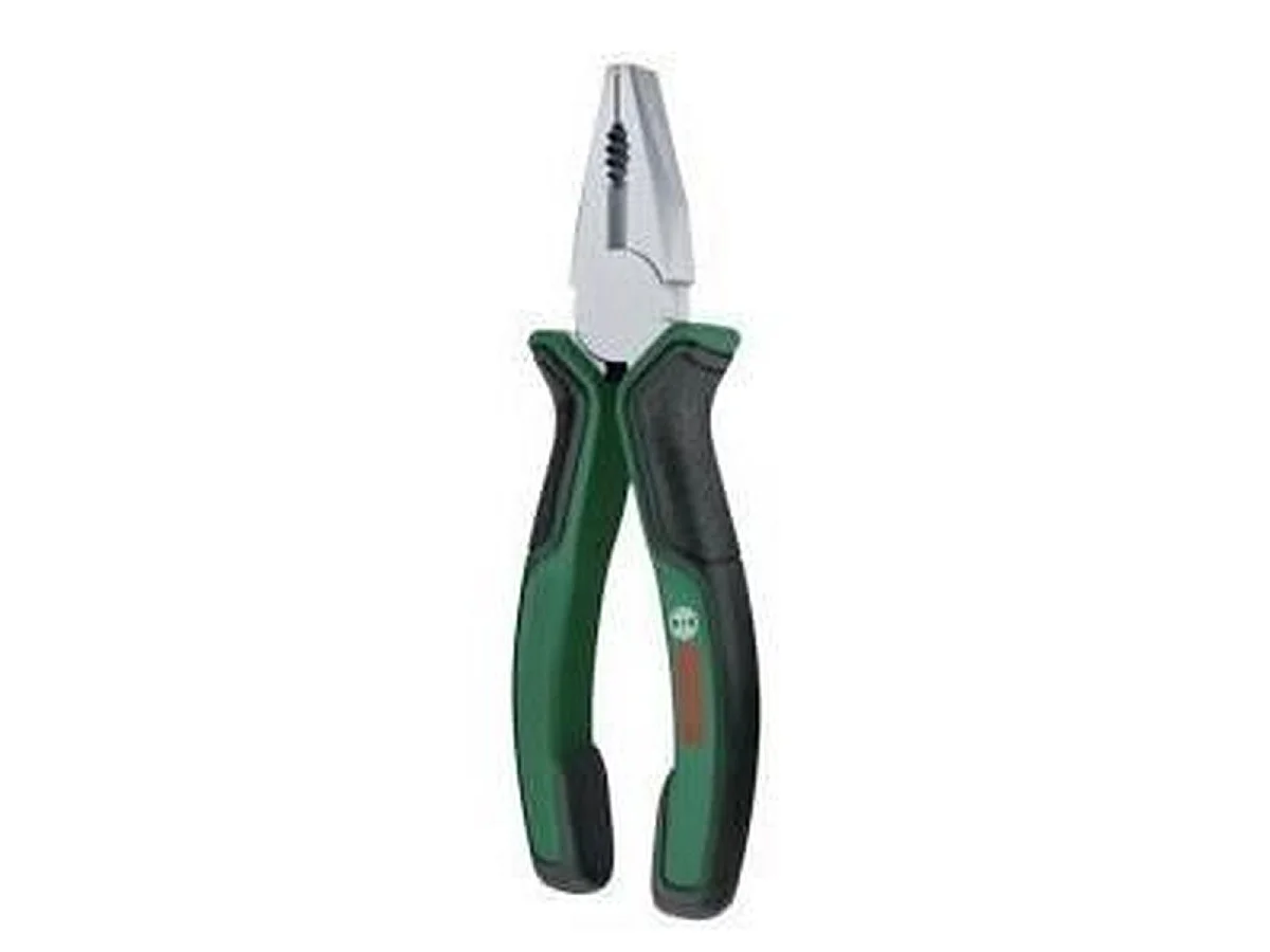 Pince universelle BOSCH 180 mm en acier trempé par induction, finition chrome-nickel mate noire