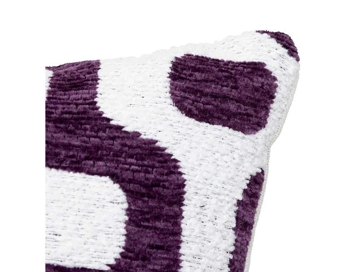 Housse de Coussin Chenille "Jeni" 40x40cm Violet