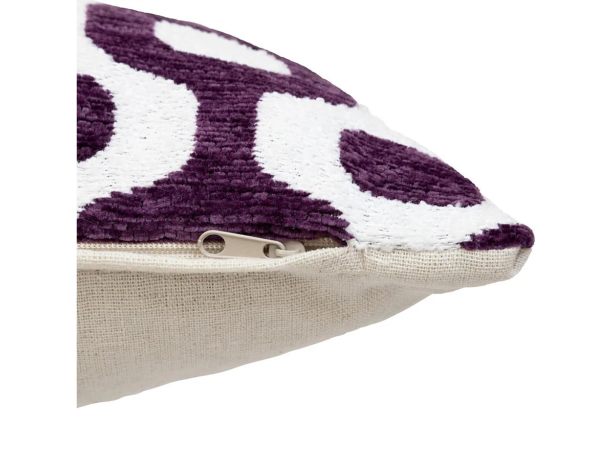 Housse de Coussin Chenille "Jeni" 40x40cm Violet