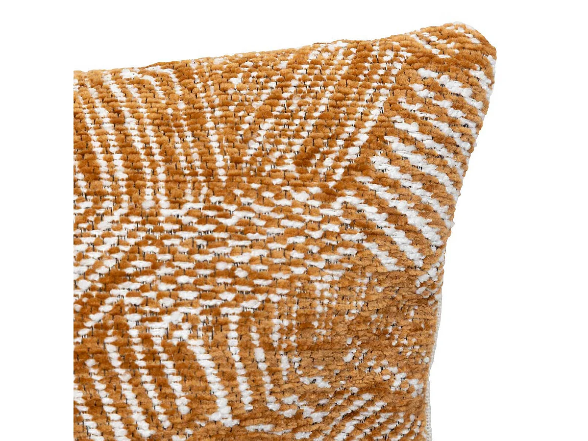 Housse de Coussin Chenille "Jeni" 40x40cm Caramel
