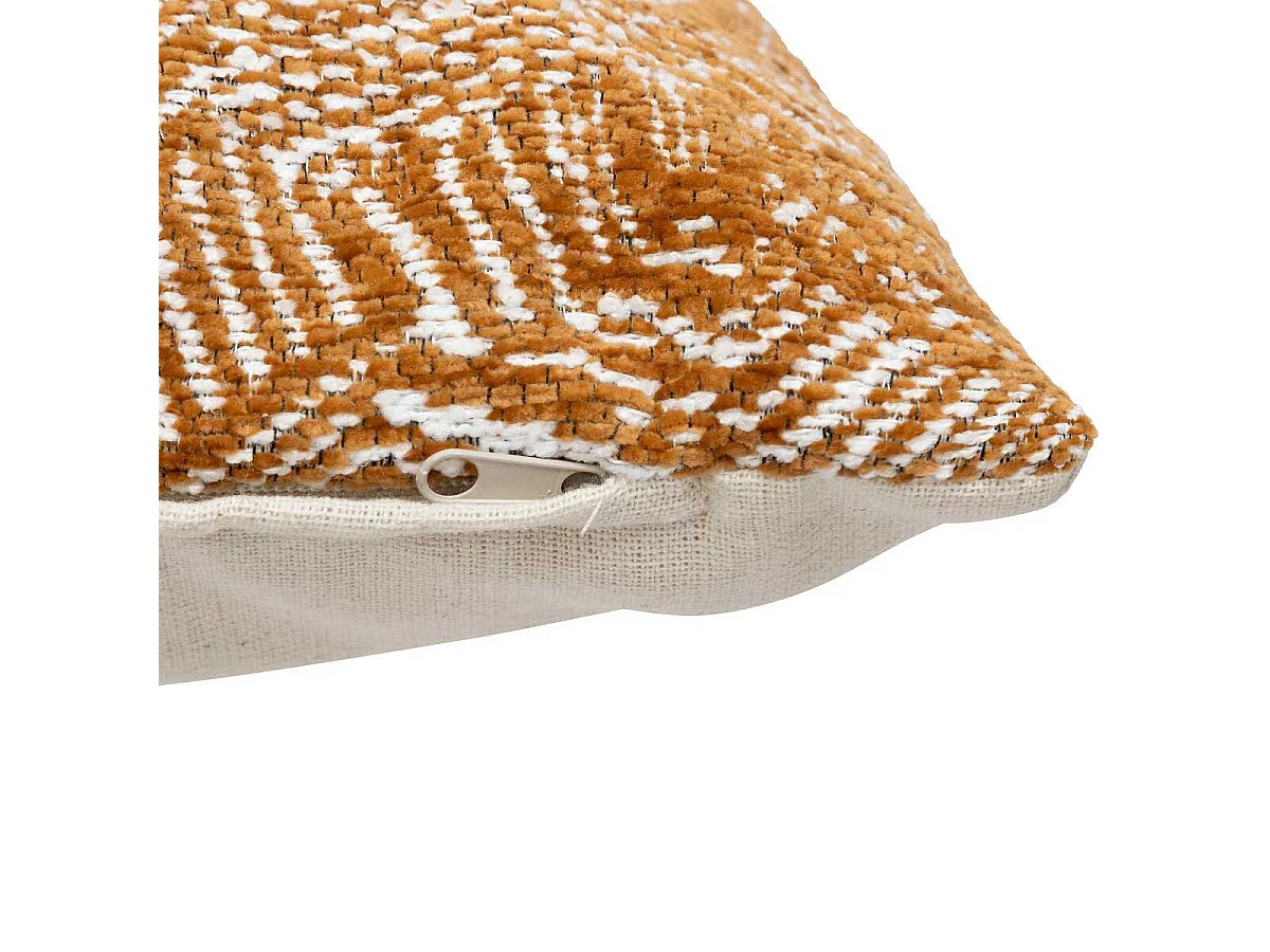 Housse de Coussin Chenille "Jeni" 40x40cm Caramel