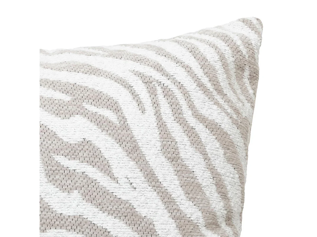 Housse de Coussin Chenille "Jeni" 40x40cm Beige Lin