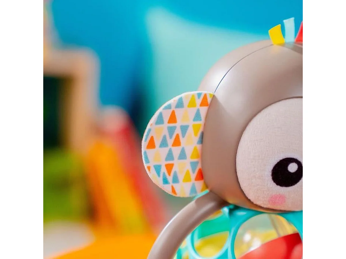 Bright Starts Grab & Giggle Mono Sonajero Musical para Bebés de 6+ Meses
