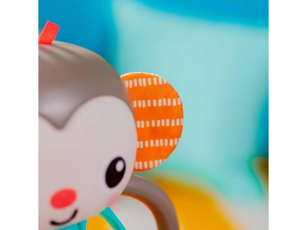 Bright Starts Grab & Giggle Mono Sonajero Musical para Bebés de 6+ Meses