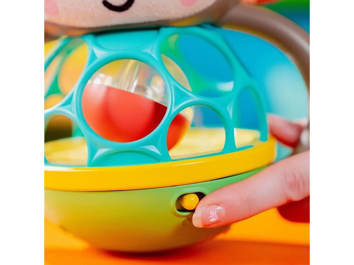 Bright Starts Grab & Giggle Mono Sonajero Musical para Bebés de 6+ Meses