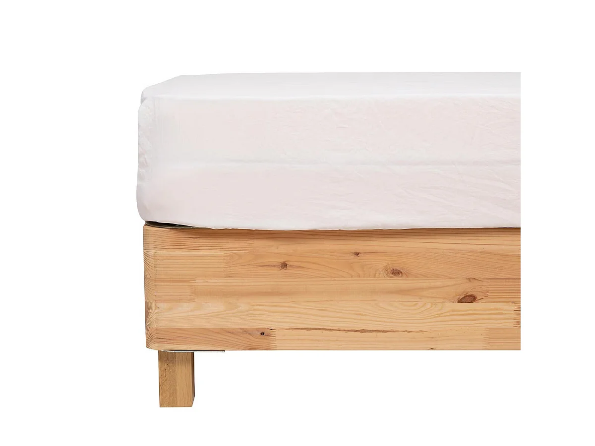 Drap Housse en Microfibre "Priscia" 160x200cm Blanc
