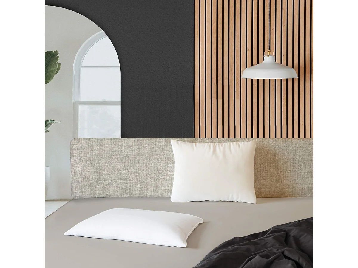 Drap Housse Microfibre "Oscar" 160x200cm Naturel