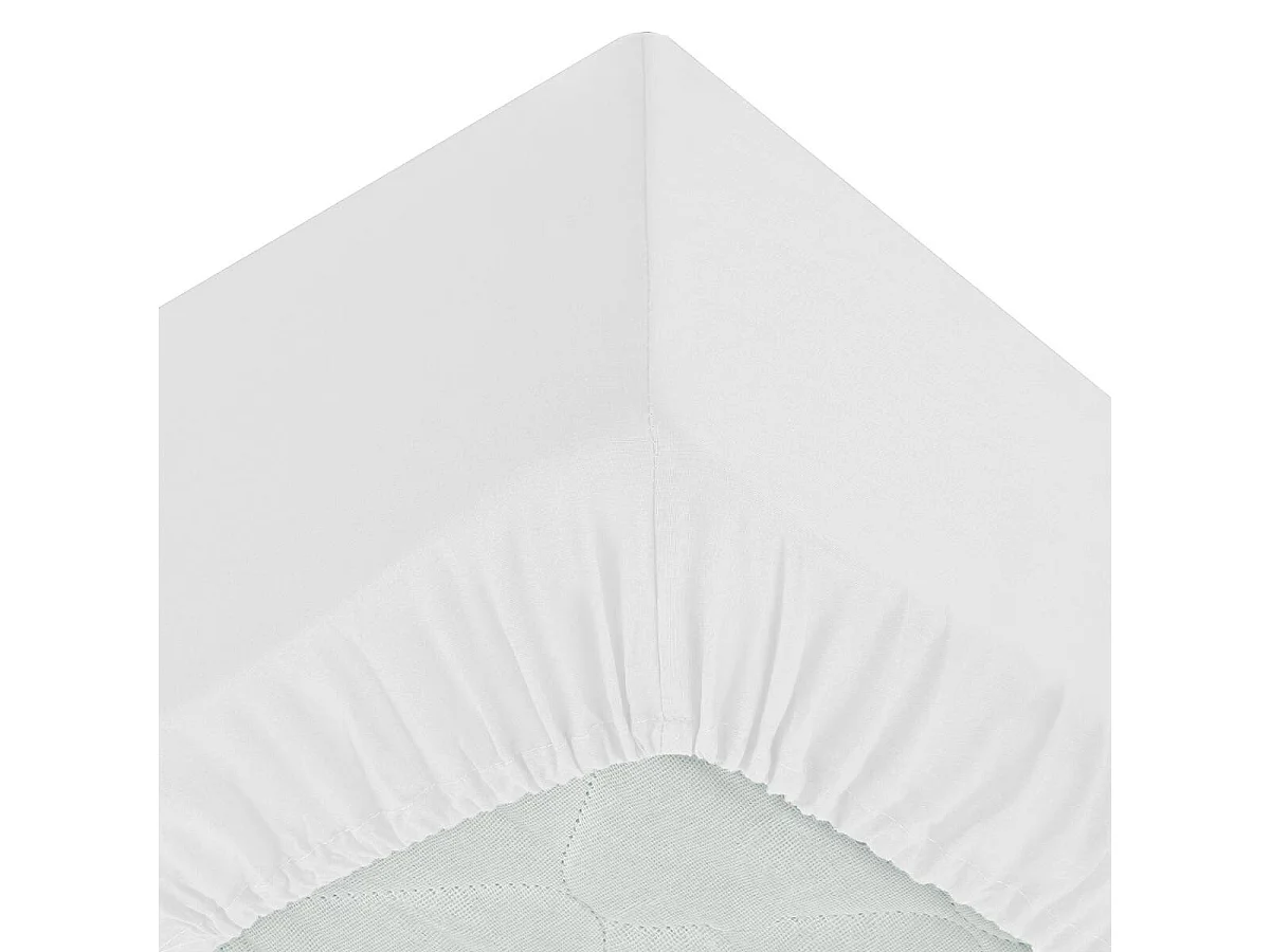 Drap Housse en Microfibre "Priscia" 140x190cm Blanc