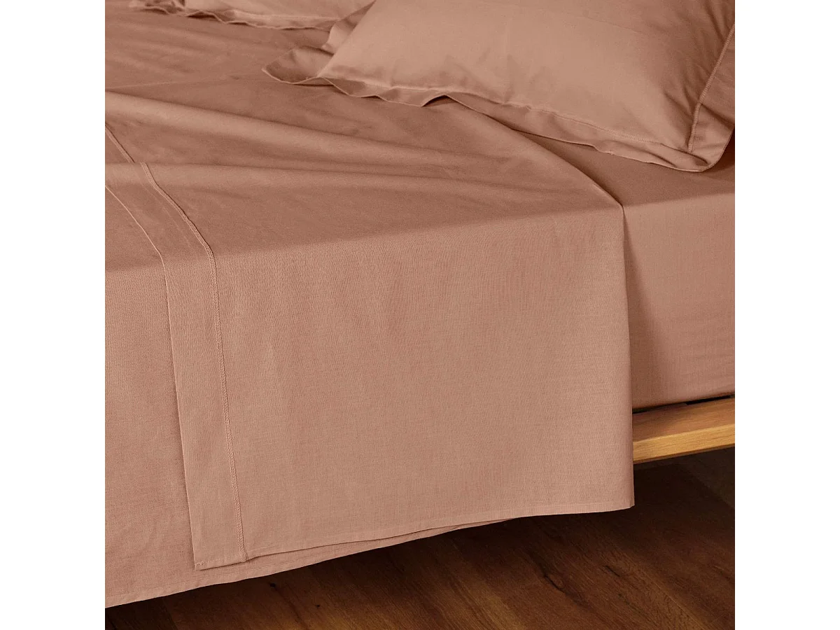 Drap Plat "Lina" 240x300cm Rose Blush