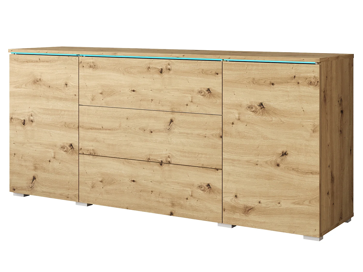 Commode MINIO go for it VEVE 150 cm, Chêne Artisan