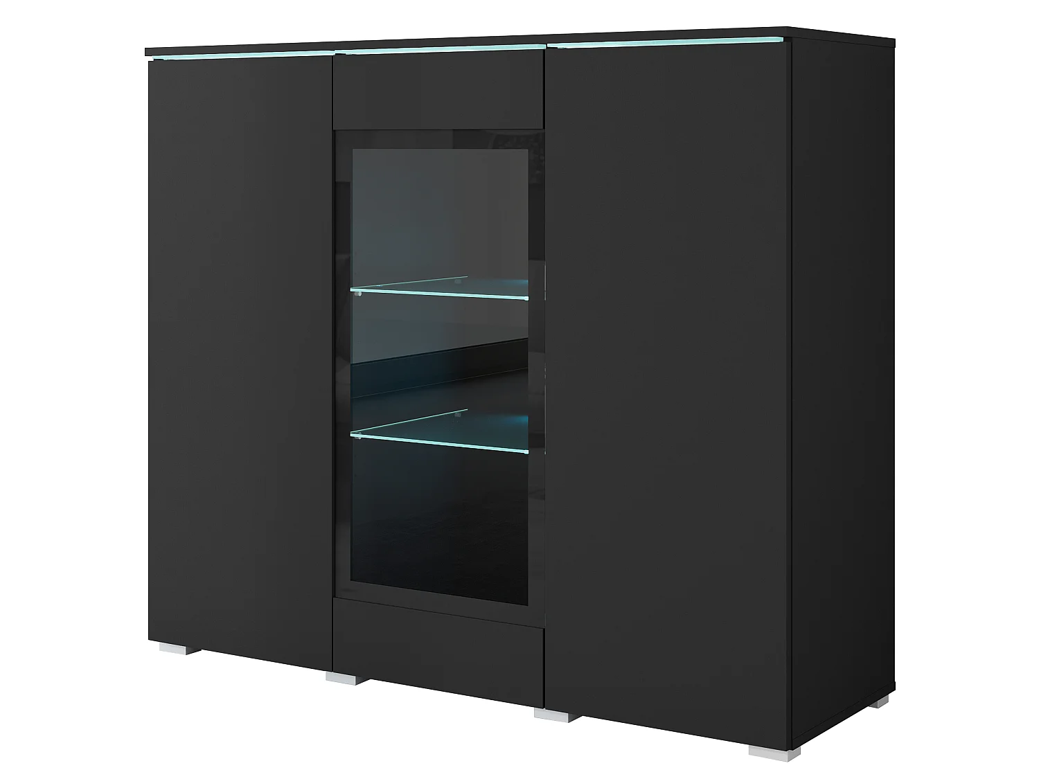 Kommode VEVE 120 cm Schwarz