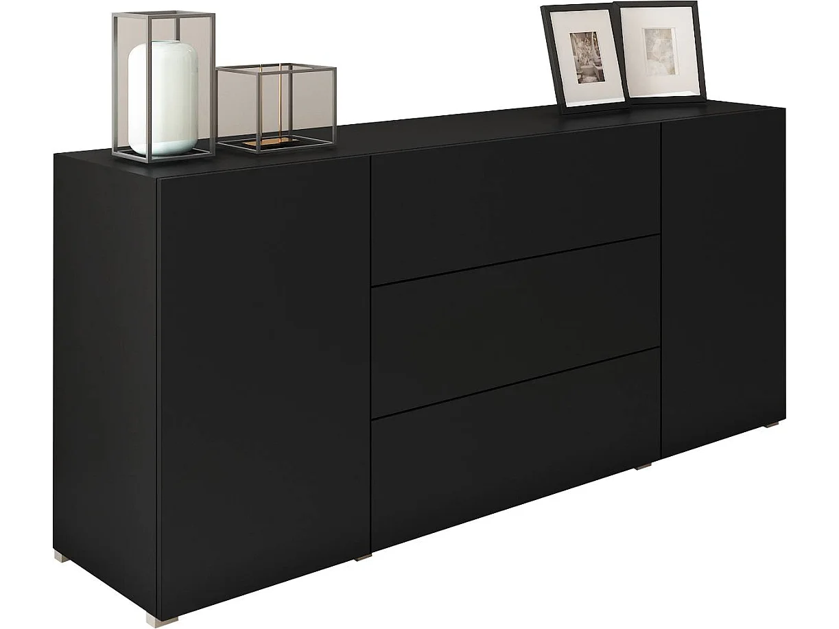 Commode BRELA 150 cm, noir