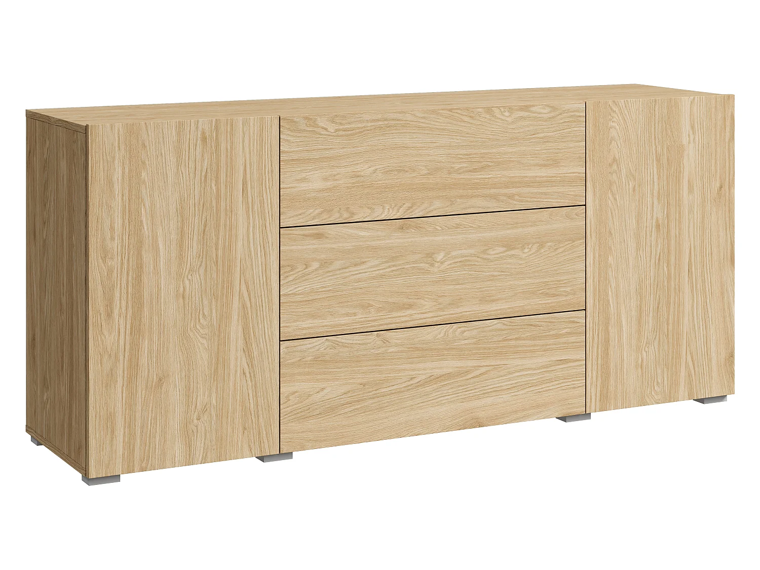 Commode BRELA 150 cm, chêne huilé