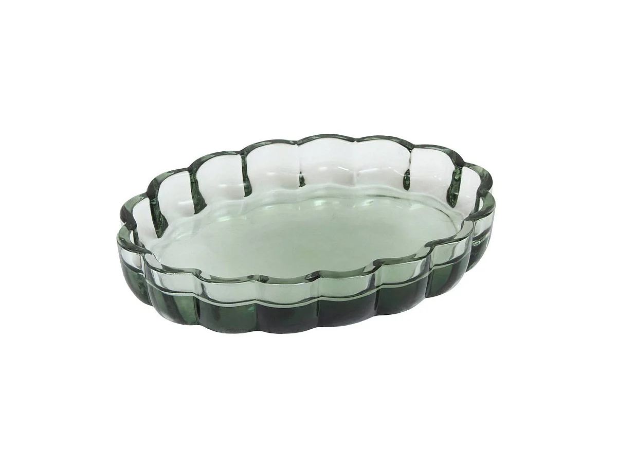 Porte-Savon en Verre "Floréa" 13cm Vert