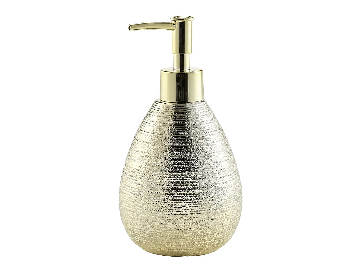 Distributeur de Savon Déco "Trésor" 17cm Or