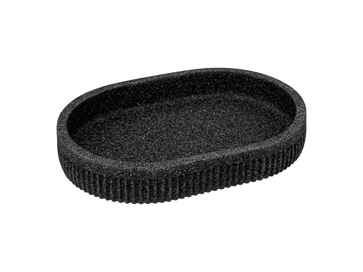 Porte Savon Design "Onyx" 13cm Gris Ardoise