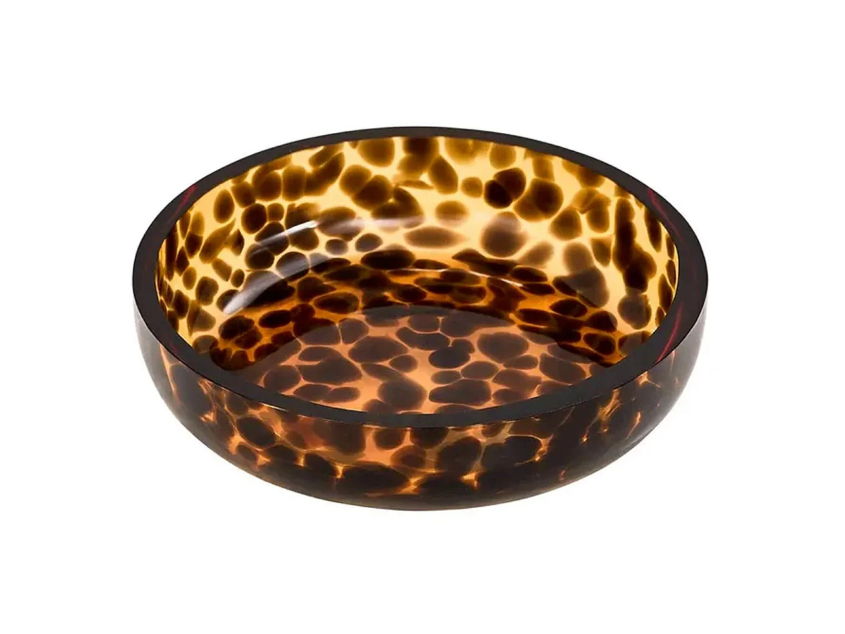 Porte-Savon en Verre "Dotty" 11cm Marron