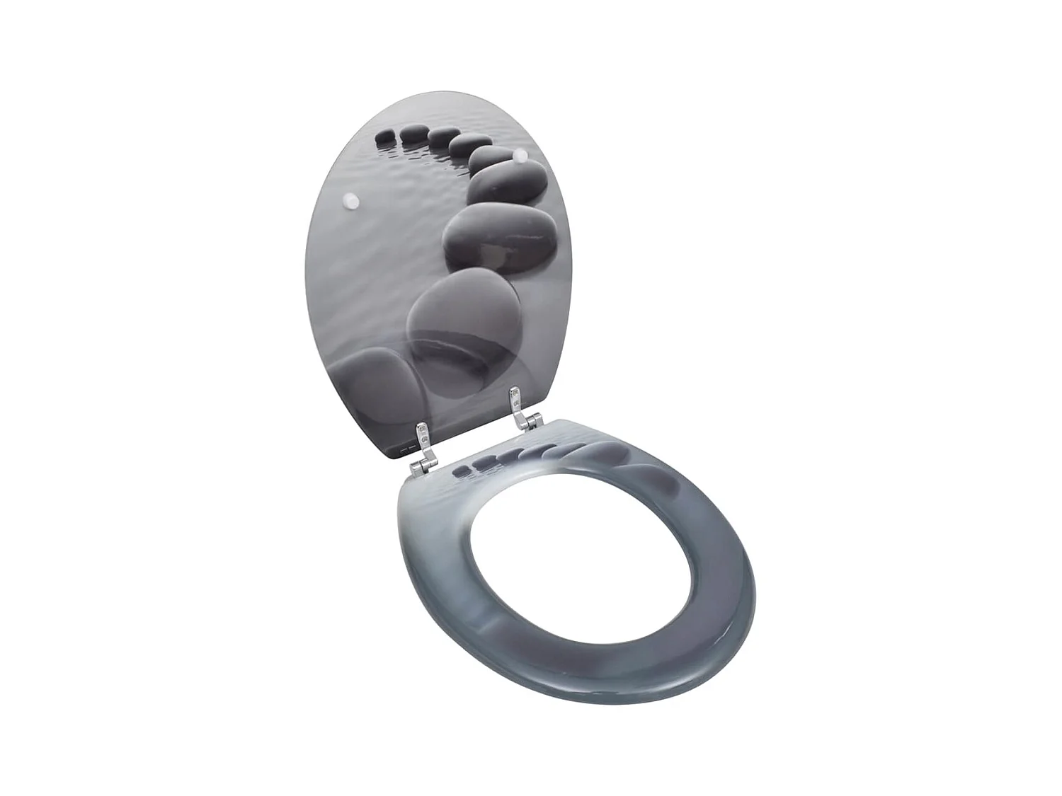 Siège de toilette abattant effet bois 43.7 x 37.8 x 5 cm 02_0002881