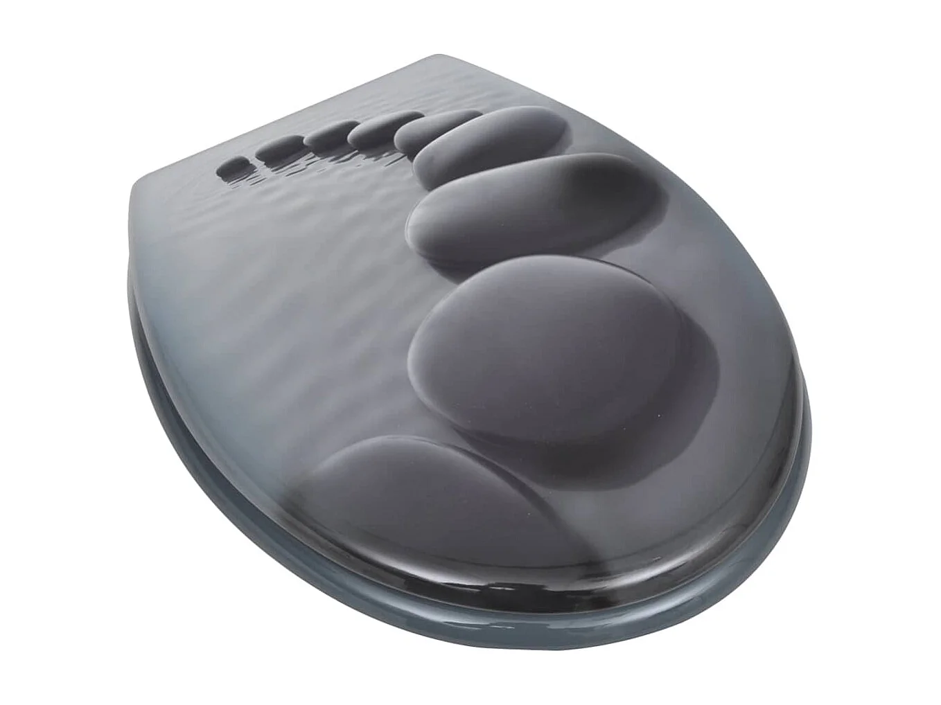 Siège de toilette abattant effet bois 43.7 x 37.8 x 5 cm 02_0002881