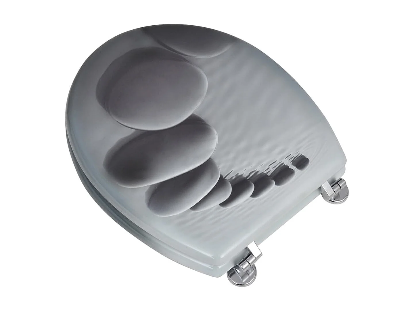 Siège de toilette abattant effet bois 43.7 x 37.8 x 5 cm 02_0002881