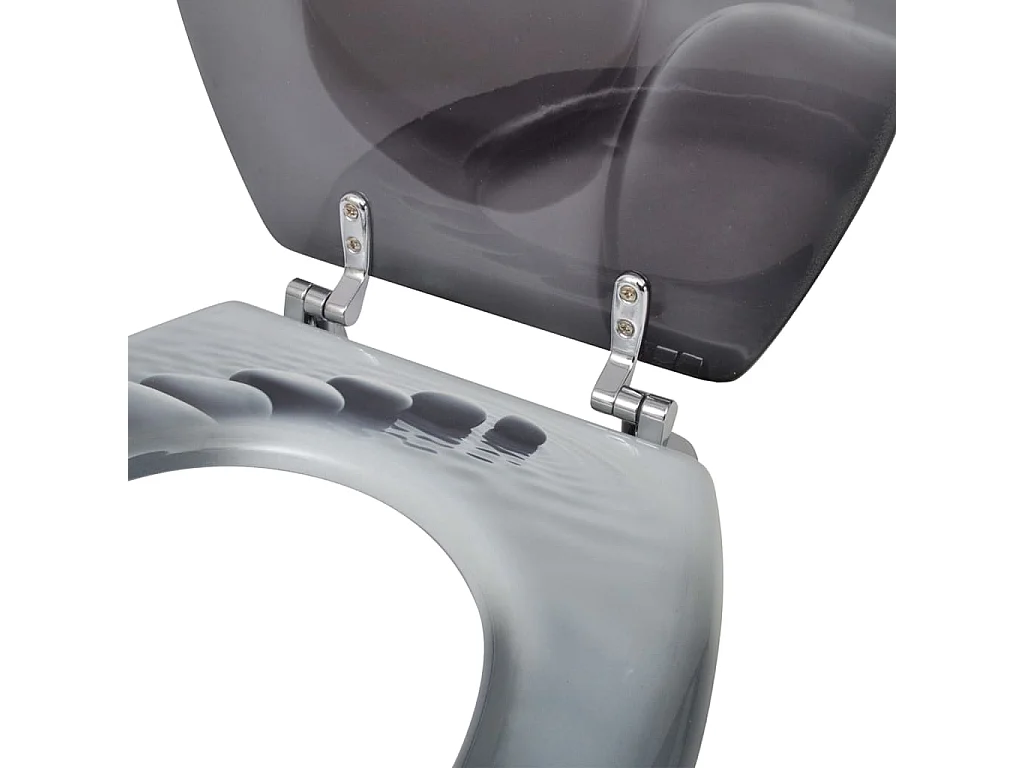 Siège de toilette abattant effet bois 43.7 x 37.8 x 5 cm 02_0002881