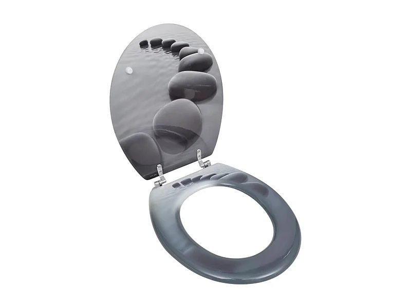 Sedile WC con rivestimento in MDF modello pietra 02_0002881