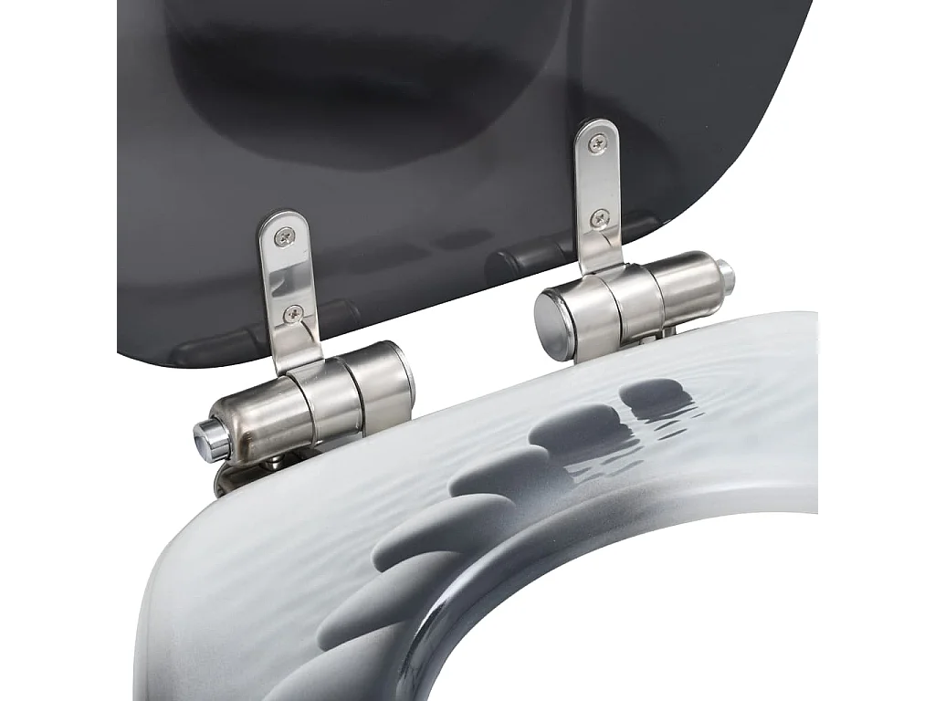 Siège de toilette abattant effet bois 42.5 x 35.8 x 5 cm 02_0002898