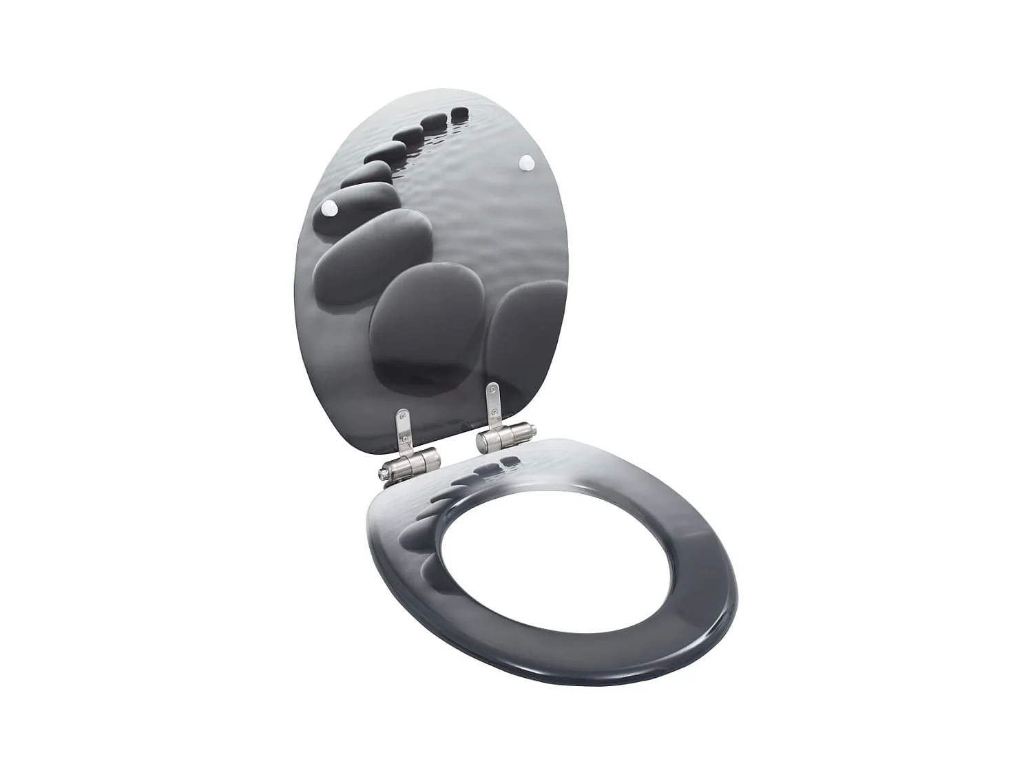 Siège de toilette abattant effet bois 42.5 x 35.8 x 5 cm 02_0002898