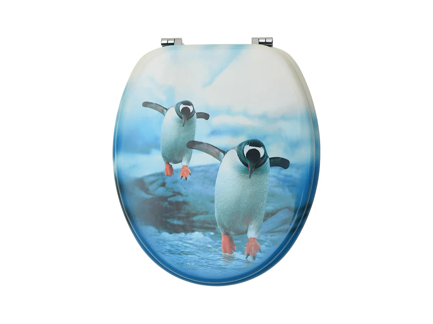 Juego de dos tapas de inodoro con diseño de pingüino 02_0002977