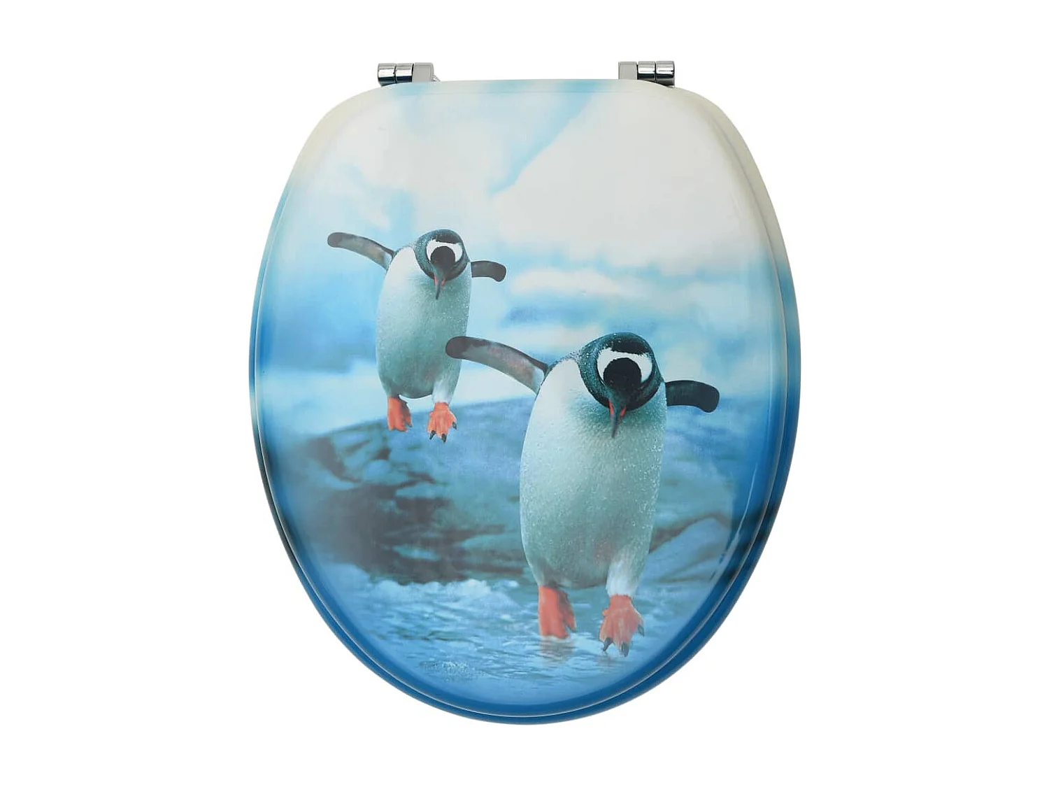 Juego de dos tapas de inodoro con diseño de pingüino 02_0002977