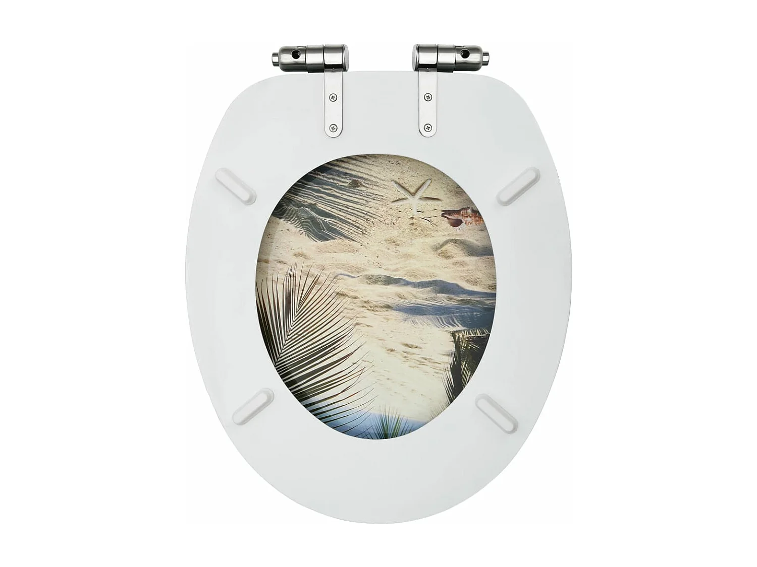 Conjunto de dois assentos com tampa de sanita com tampas de fecho suave MDF praia 02_0002984