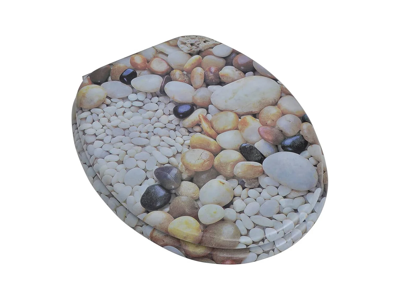 Lot de deux sièges effet bois 43.7 x 37.8 x 5 cm 02_0002954