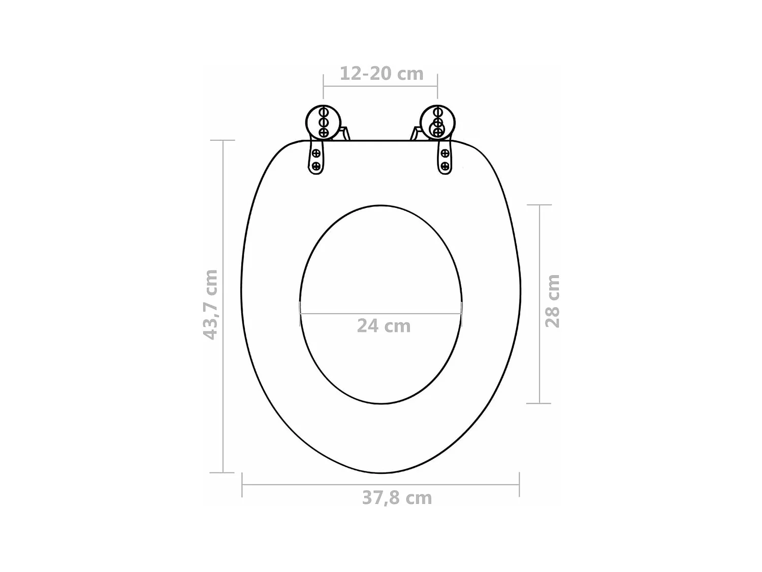 Lot de deux sièges effet bois 43.7 x 37.8 x 5 cm 02_0002954