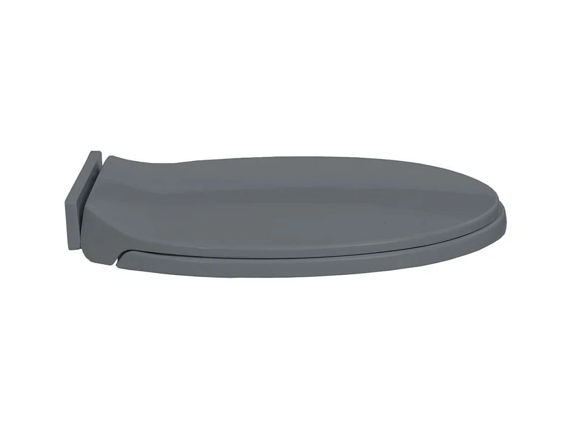 Siège de toilette abattant grise 46 x 34 x 5 cm 02_0002917