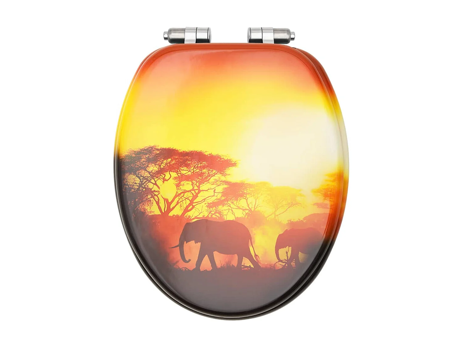 Lot de deux sièges effet bois 42.5 x 35.8 x 5.3 cm 02_0002985