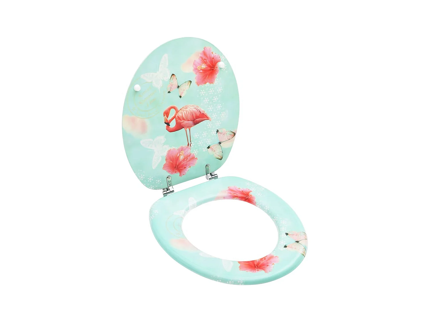 Siège de toilette abattant effet bois 42.5 x 35.8 x 5.3 cm 02_0002927